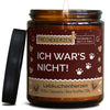 Kerze mit Spruch | ich war‘snicht!