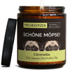 Duftkerze mit Spruch | schöne möpse!