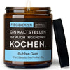 Kerze mit Spruch | gin kaltstellen ist auch irgendwie kochen.
