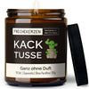 Kerze mit Spruch | kack tusse