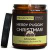 Kerze mit Spruch | merry puggin' christmas!
