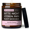Kerze mit Deckel | bitte nicht stören. papa ruht sich aus.