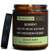 Kerze mit Deckel | sorry! heute rede ich nur mit meinem hund.