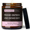 Geschenkkerze | frohe ostern und dicke eier!