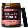 Geschenkkerze | holla, die weinfee!