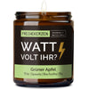 Duftkerze mit Spruch | watt volt ihr?