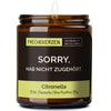 Kerze mit Spruch | sorry, hab nicht zugehört.