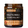 Geschenkkerze | halt's maul, ich bin voll nett.