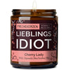 Duftkerze mit Spruch | lieblings idiot