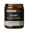 Kerze mit Spruch | sorry, hab nicht zugehört.