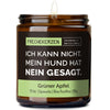 Sojawachs Kerze | ich kann nicht. mein hund hat nein gesagt.