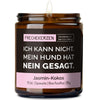 Sojawachs Kerze | ich kann nicht. mein hund hat nein gesagt.