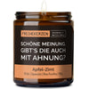 Duftkerze mit Spruch | schöne meinung. gibt's die auch mit ahnung?