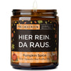 Kerze im Glas | hier rein. da raus.
