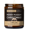 Kerze mit Spruch | merry puggin' christmas!