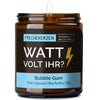 Duftkerze mit Spruch | watt volt ihr?