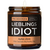 Duftkerze mit Spruch | lieblings idiot
