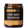 Kerze im Glas | hier rein. da raus.