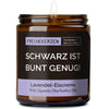 Geschenkkerze | schwarz ist bunt genug!
