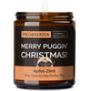 Kerze mit Spruch | merry puggin' christmas!