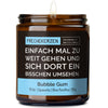 Kerze mit Spruch | einfach mal zu weit gehen und sich dort ein bisschen umsehen.