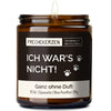 Kerze mit Spruch | ich war‘snicht!
