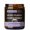 Kerze mit Spruch | merry puggin' christmas!