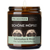 Duftkerze mit Spruch | schöne möpse!