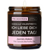 scheiss auf valentinstag. ich liebe dich jeden tag! | https://frechekerzen.s3.eu-central-1.amazonaws.com/release/250ml+GROSS/partner/valentinstag/images/cocojas/main-od.jpg FRECHEKERZEN, Witzige Sojawachs Duftkerze mit frechem Spruch und aufregendem Duft, ideal als lustiges handgemachtes Geschenk