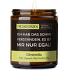 Kerze im Glas | ich hab das schon verstanden, es ist mir nur egal!