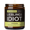 Duftkerze mit Spruch | lieblings idiot