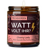 Duftkerze mit Spruch | watt volt ihr?