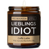 Duftkerze mit Spruch | lieblings idiot