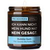 Sojawachs Kerze | ich kann nicht. mein hund hat nein gesagt.