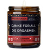 Deko Kerze | danke für all die orgasmen.