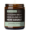 Sojawachs Kerze | ich kann nicht. mein hund hat nein gesagt.