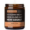 Sojawachs Kerze | ich kann nicht. mein hund hat nein gesagt.