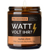 Duftkerze mit Spruch | watt volt ihr?
