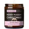 Kerze mit Spruch | merry puggin' christmas!