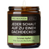 Deko Kerze | jeder schaut auf zu einem dachdecker!