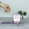 you are magical.. | Funkelnde Duftkerze mit Einhorn Spruch | Handgemacht aus Sojawachs | In Geschenkbox | BFF Geburtstag Valentinstag Geschenk für Sie Freundschaft Freundin Deko Kerze gute Laune