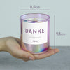 danke.. | Funkelnde Duftkerze mit Danke Spruch | Handgemacht aus Sojawachs | In Geschenkbox | Geburtstagsgeschenk | Danke sagen, Freundschaft, Dankeschön, BFF, Freundin, Schwester