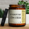 hundefurz löscher | vanille, Natürliche Vanille, FRECHEKERZEN, Witzige Sojawachs Duftkerze mit frechem Spruch und aufregendem Duft, ideal als lustiges handgemachtes Geschenk