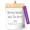 mysoy Originals, Elegante Sojawachs Duftkerze mit ausgefallenem Spruch und aufregendem Duft, ideal als liebevoll handgemachtes Geschenk