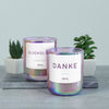 die welt ist schön, weil du mit drauf bist... | Funkelnde Duftkerze mit Spruch für Beste Freunde | Handgemacht aus Sojawachs | In Geschenkbox | Geburtstagsgeschenk Freundschaft Freundin Partnerin Schwester BFF